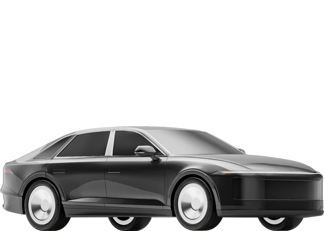 black premium car for chauffeurs